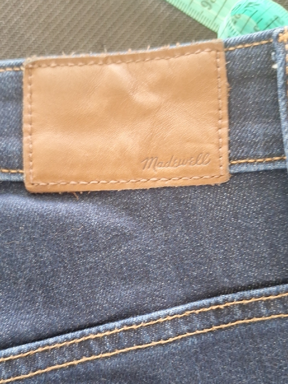 Madewell Curvy Cali Demi-Cut Dark Blue Bootcut Jeans - Picture 8 of 11